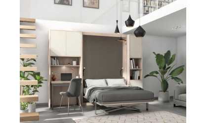 SMART - Armoire lit vertical avec bureau