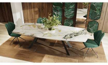 Miri - Table de séjour ovalisée