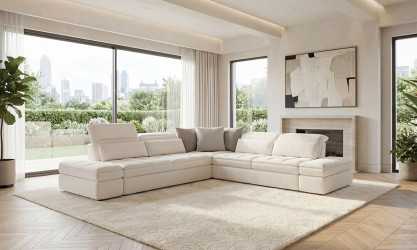Moove - Canapé d'angle relaxation convertible
