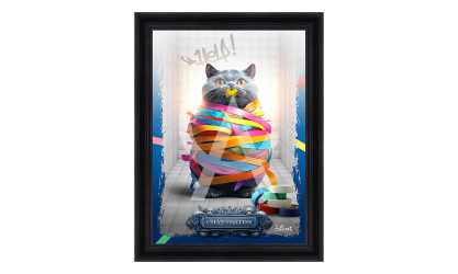 Déco - Image encadrée Chat-Terton